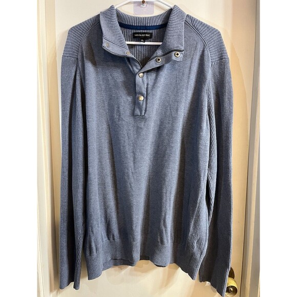 Banana Republic Men’s Long Sleeve Polo Sweater Knit Cotton Blue Size XL - Picture 1 of 6